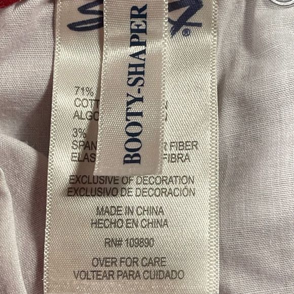 Seven7 size 10 bright red high rise skinny booty shaper jeans like new condition - Picture 11 of 13